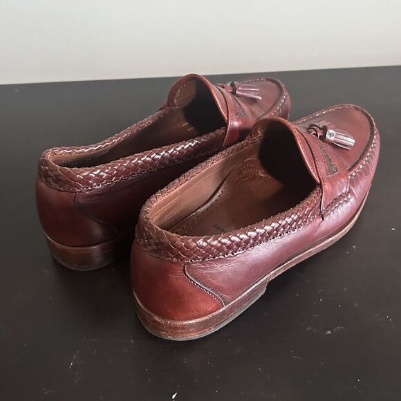 Allen Edmonds Maxfield Mens Tassel Loafers 10 D Chili Burnished Leather main image 4